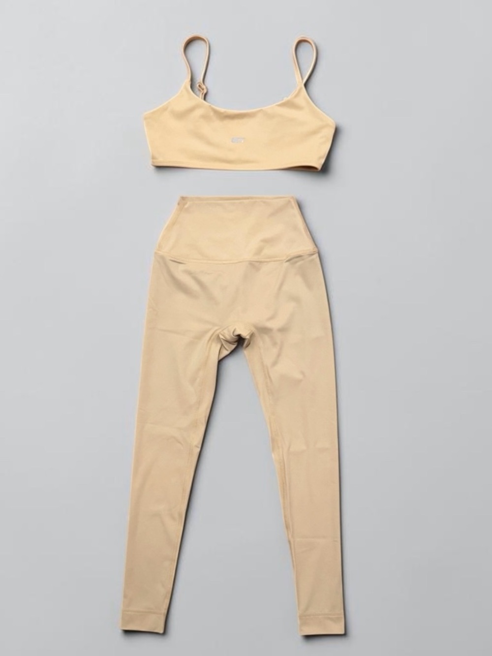 SET Active Butter Yellow High-Waist Leggings (Small) & Bra (XS) Set